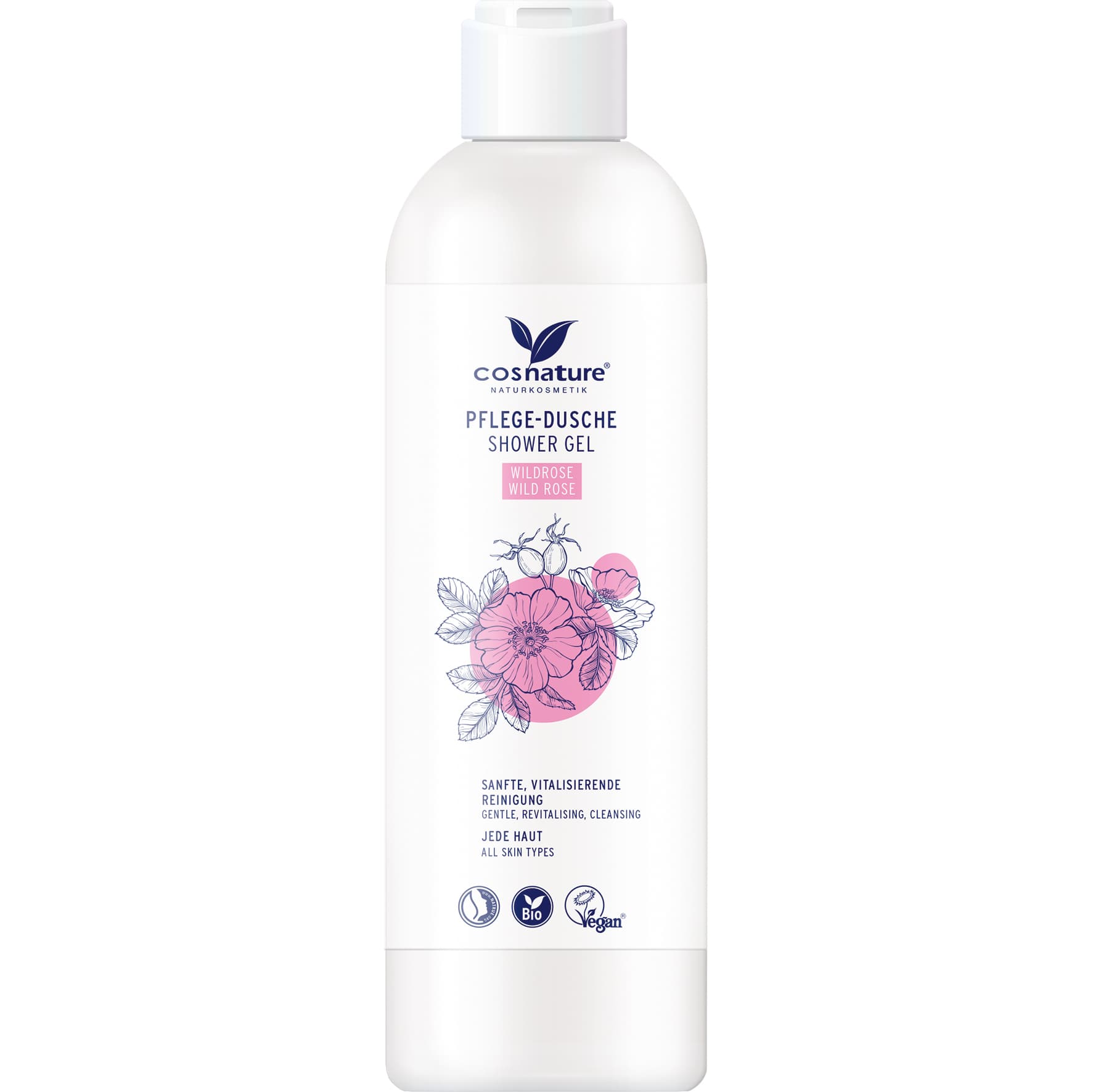 Cosnature sprchový gél s divokou ružou 250 ml