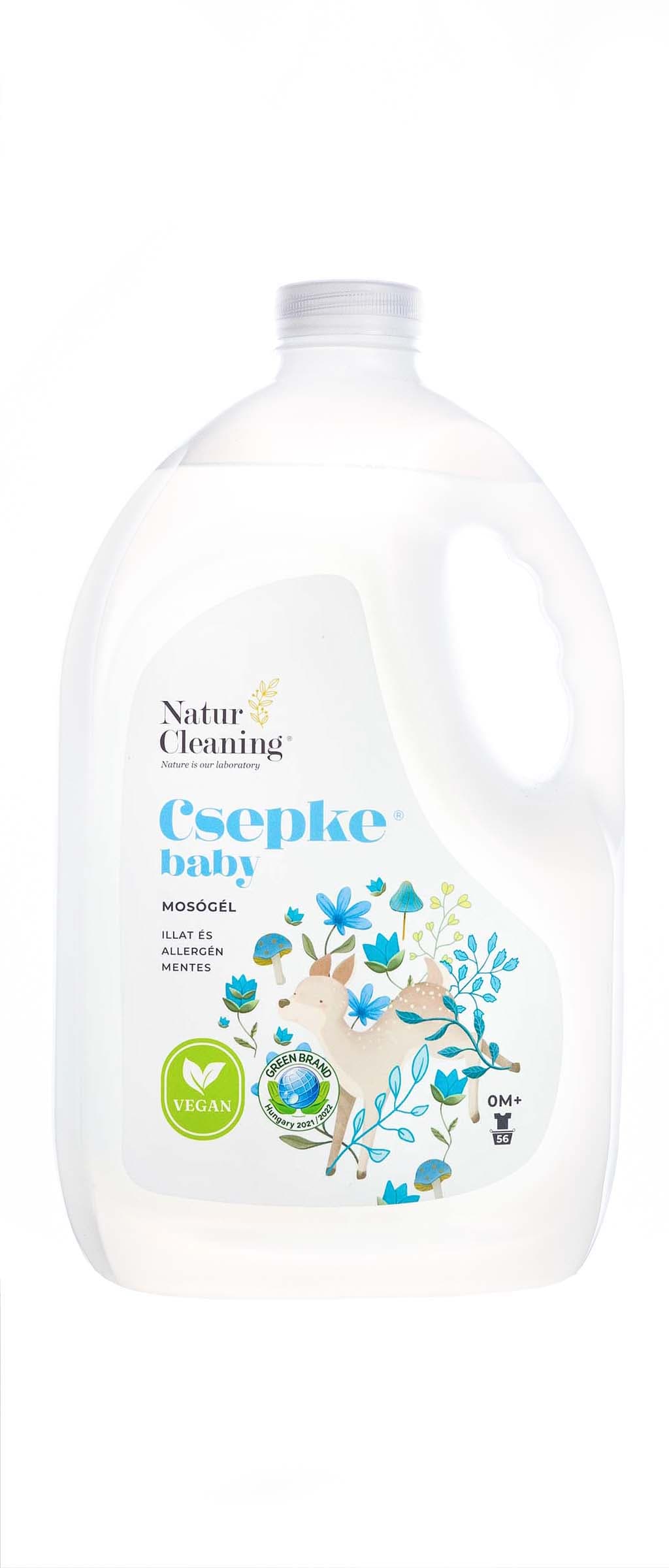Csepke baby mosógél 4000 ml, illat- és allergénmentes