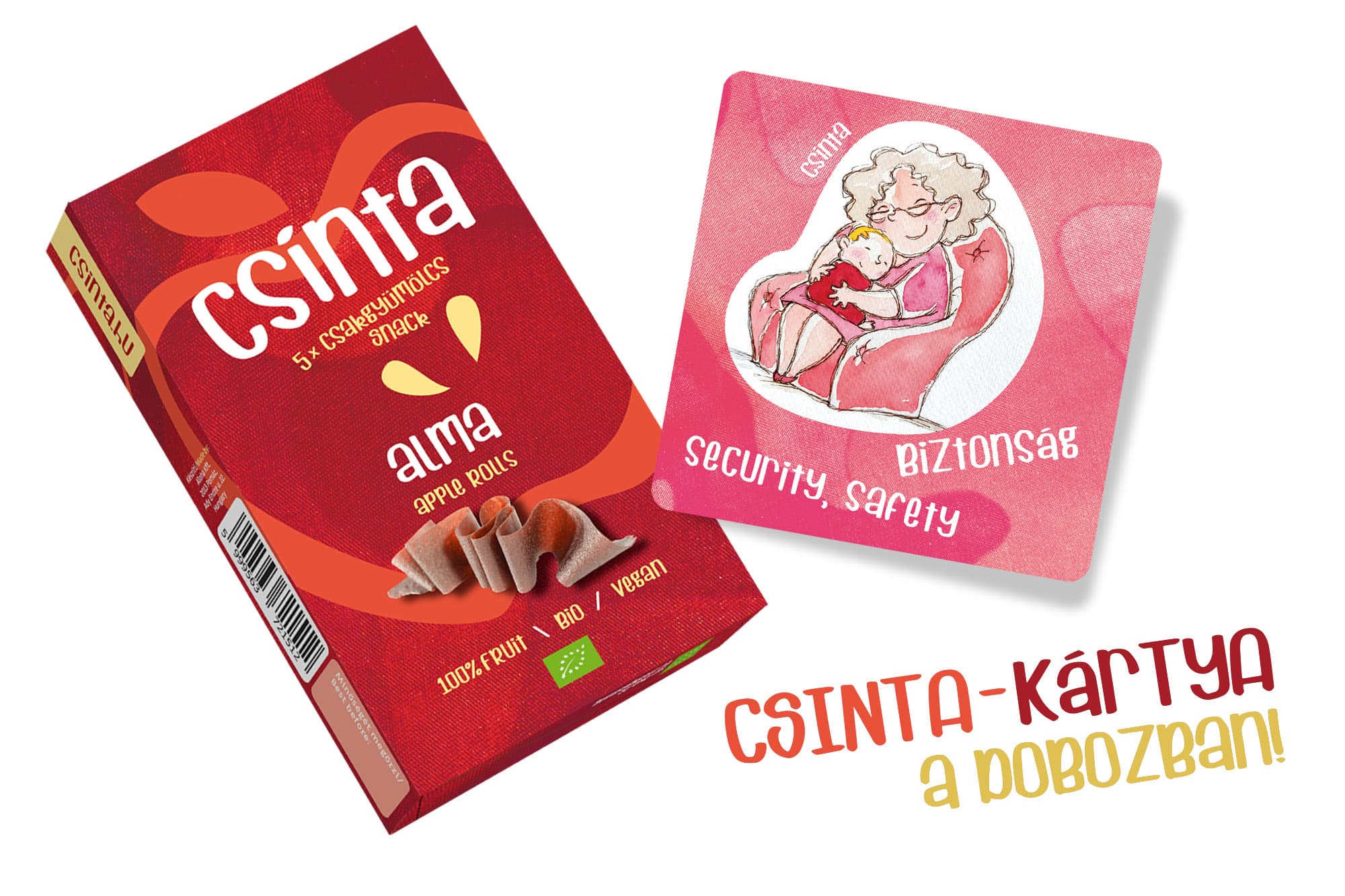 Csinta Bio Jablkové Rolky 5 kusov 60 g