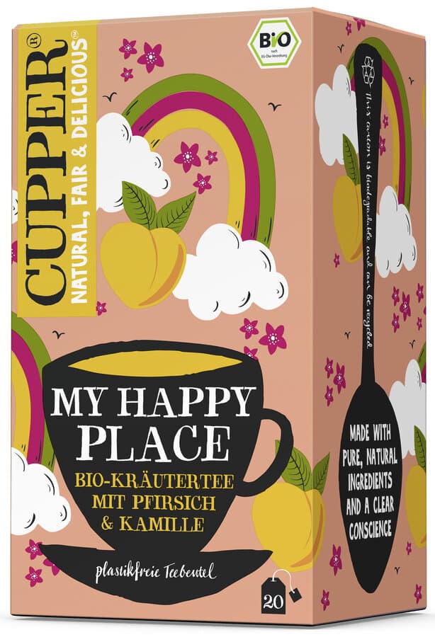 Cupper Bylinkový čaj s broskyňou a harmančekom My Happy Place 30 g - 94799