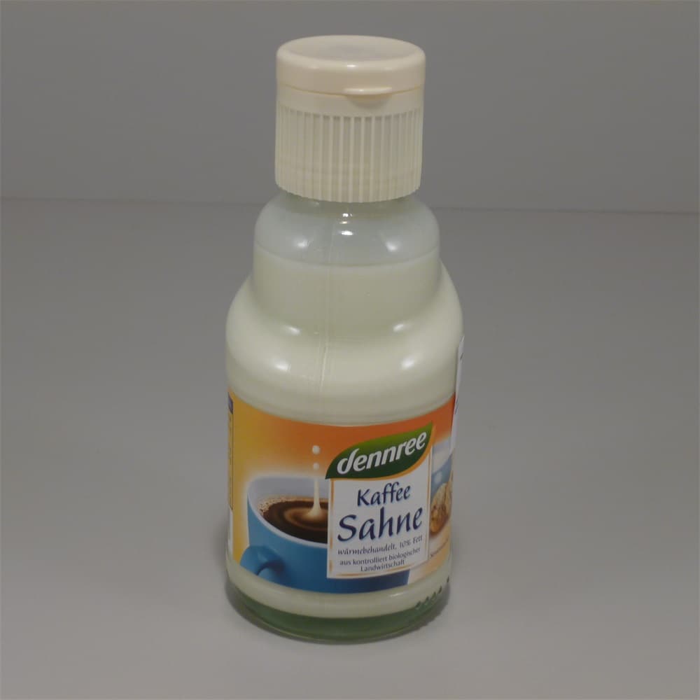 Dennree bio káva a čajový smotana 165 g