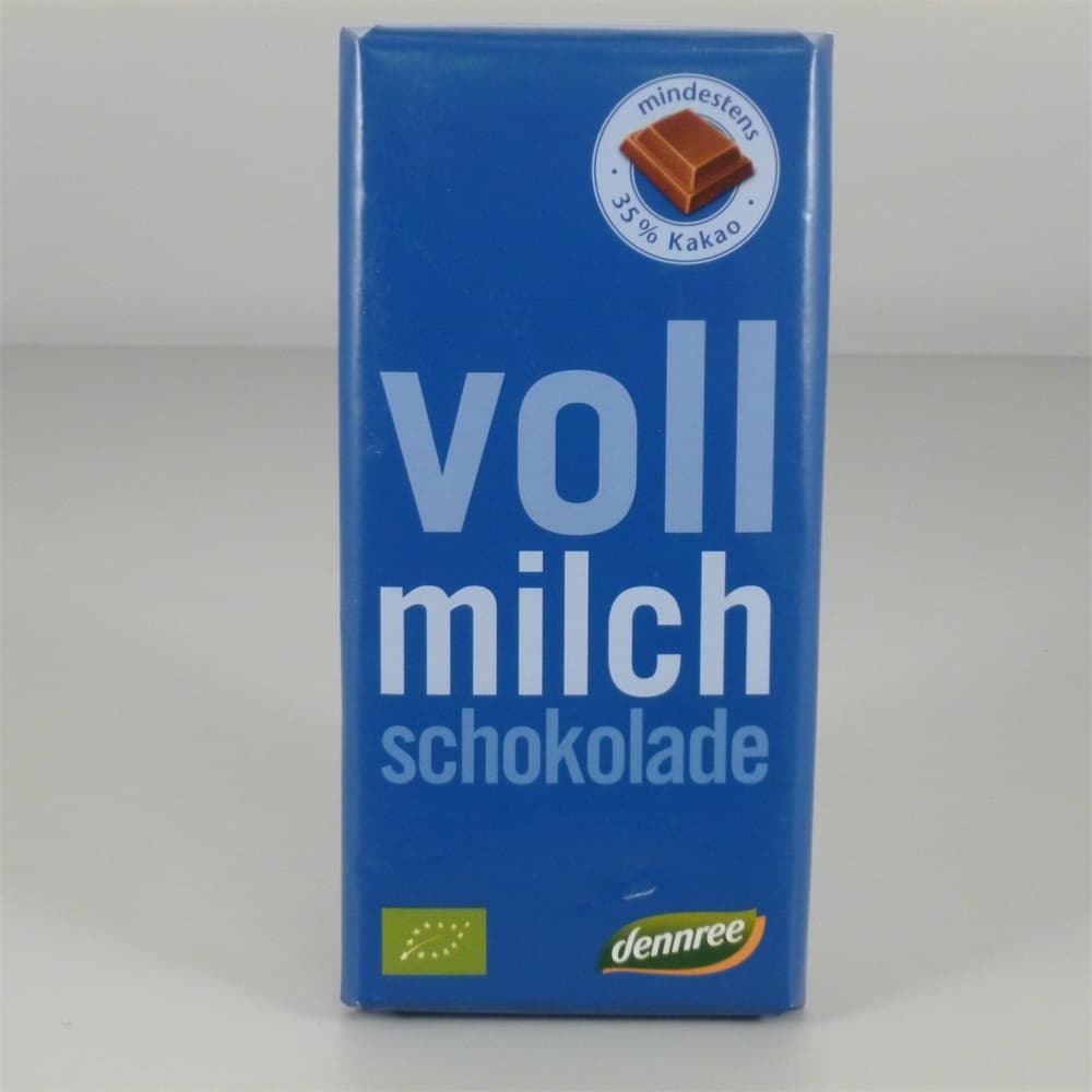 Dennree bio mliečna čokoláda 100 g