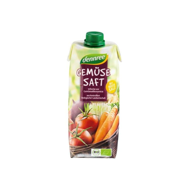 Dennree Bio Zmiešaná Zeleninová Šťava 500 ml