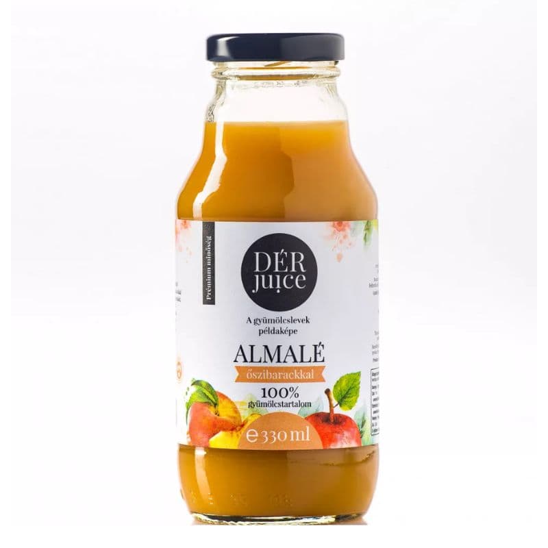 Dér juice jablková šťava s broskyňou 80-20 % 330 ml