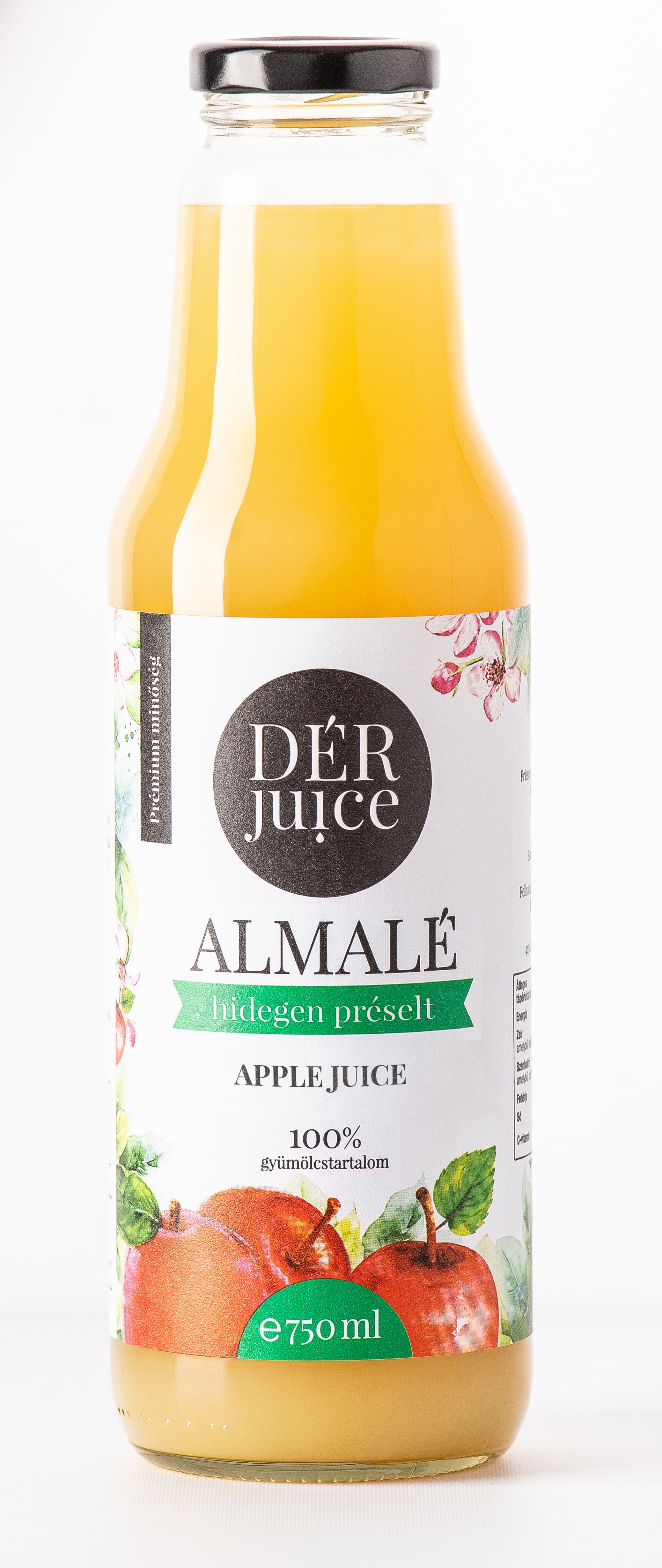 Dér juice jablková šťava 100% 750 ml