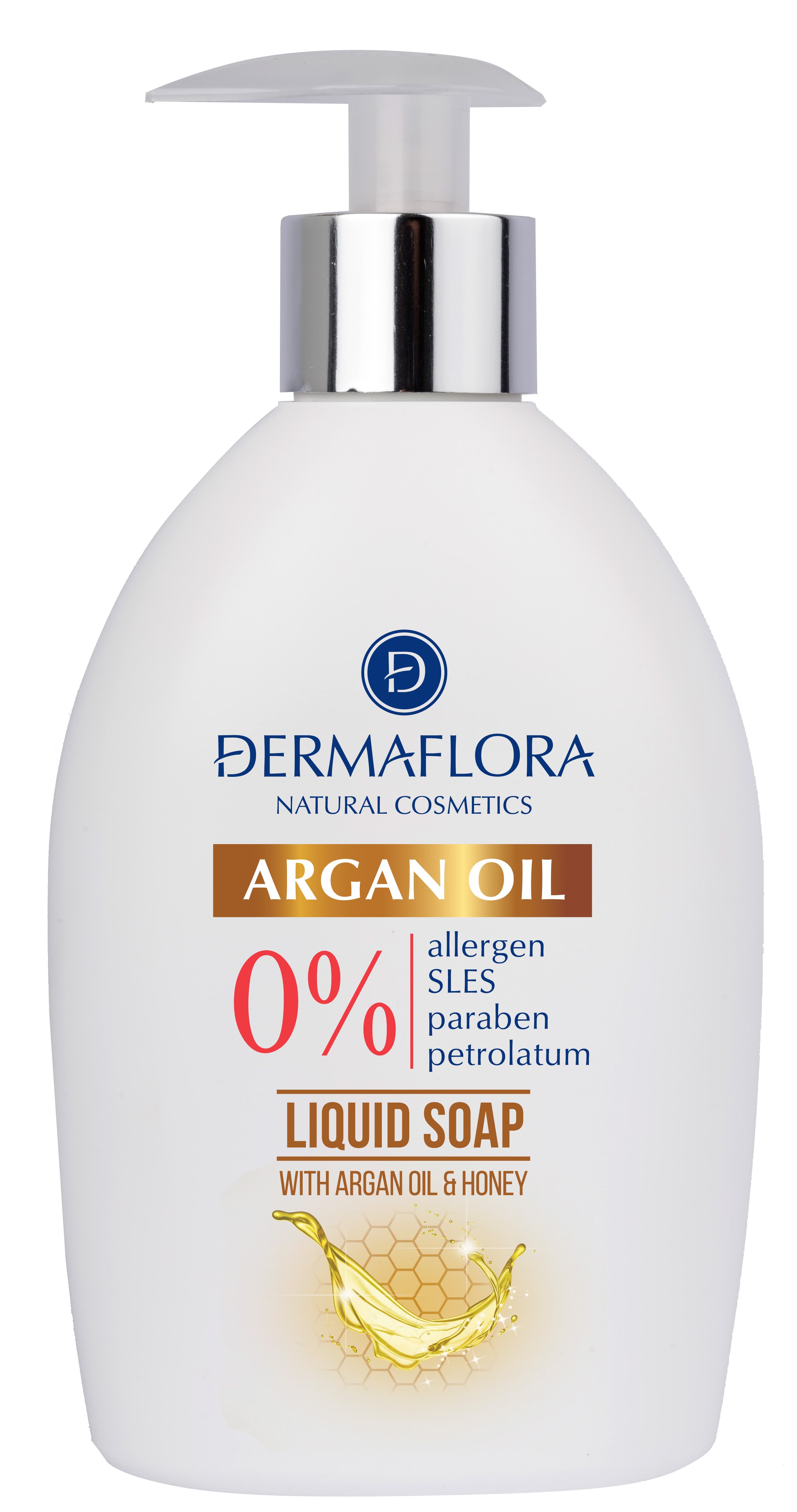 Dermaflora 0% tekuté mydlo s arganovým olejom 400 ml