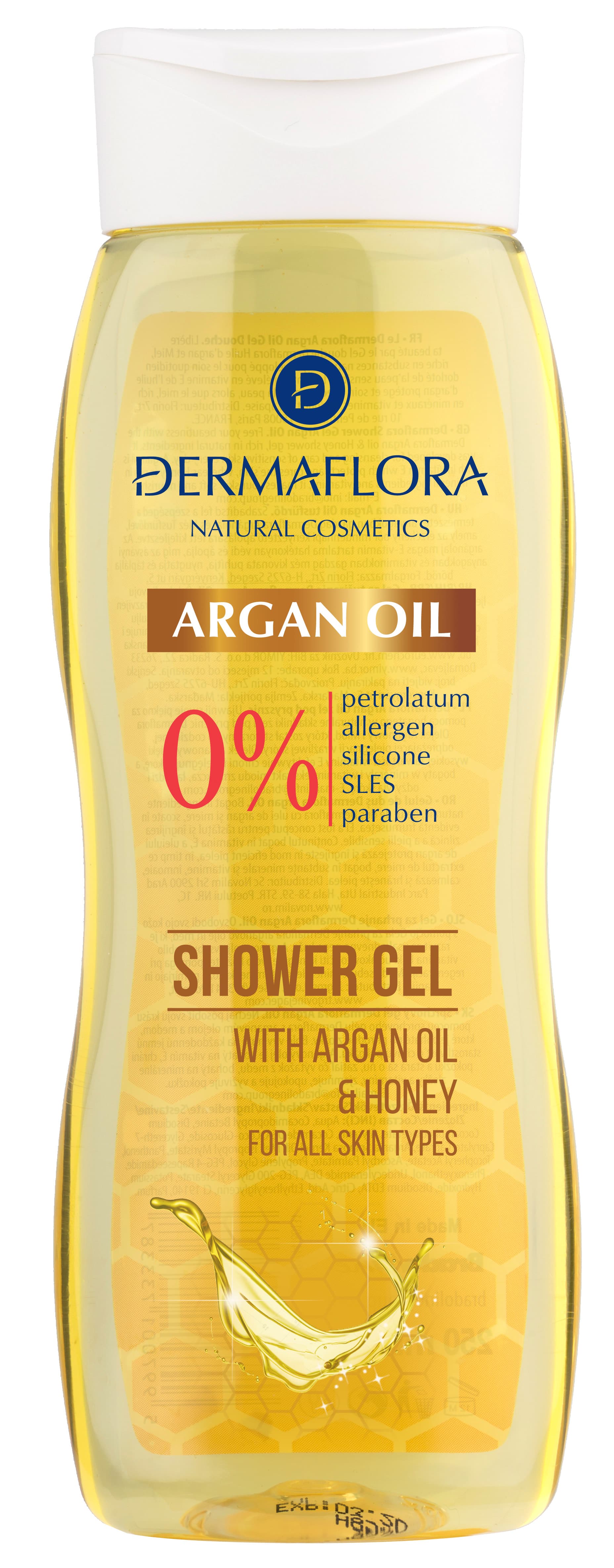 Dermaflora 0% sprchový gél argánový olej 250 ml