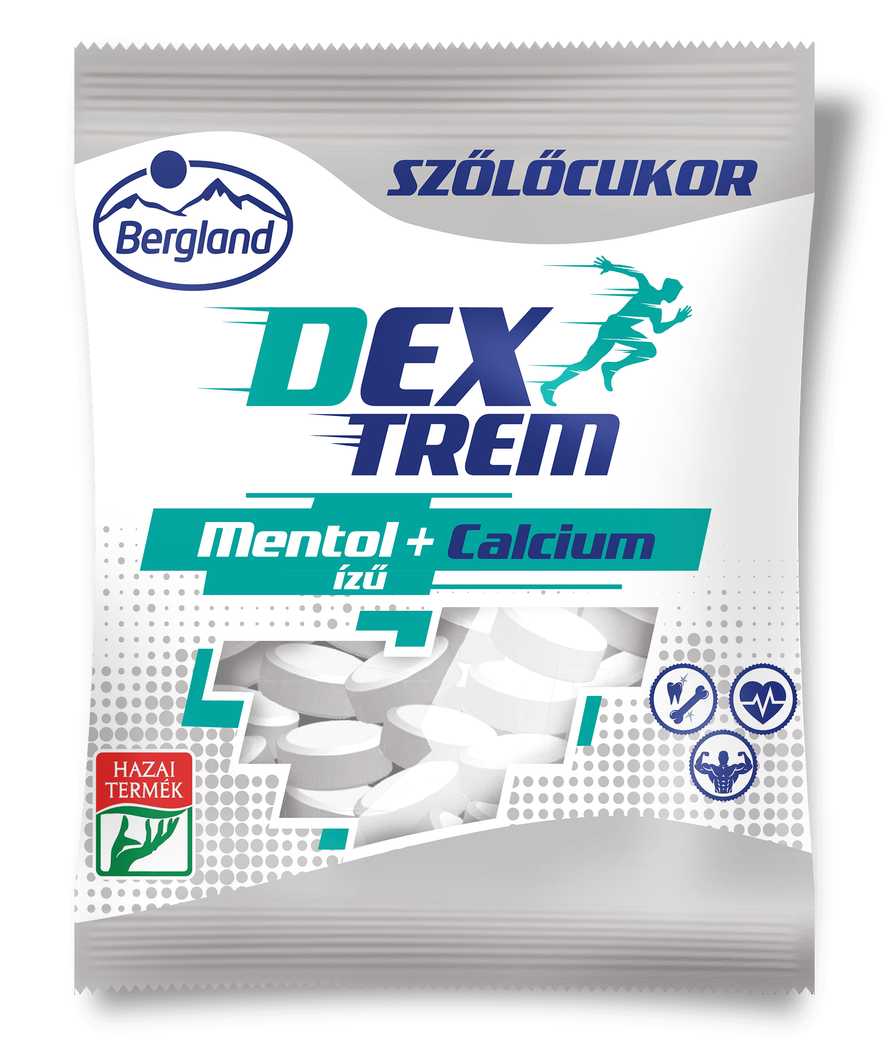 Dextreme Hroznový cukor s mentolovou príchuťou a vápnikom 70 g