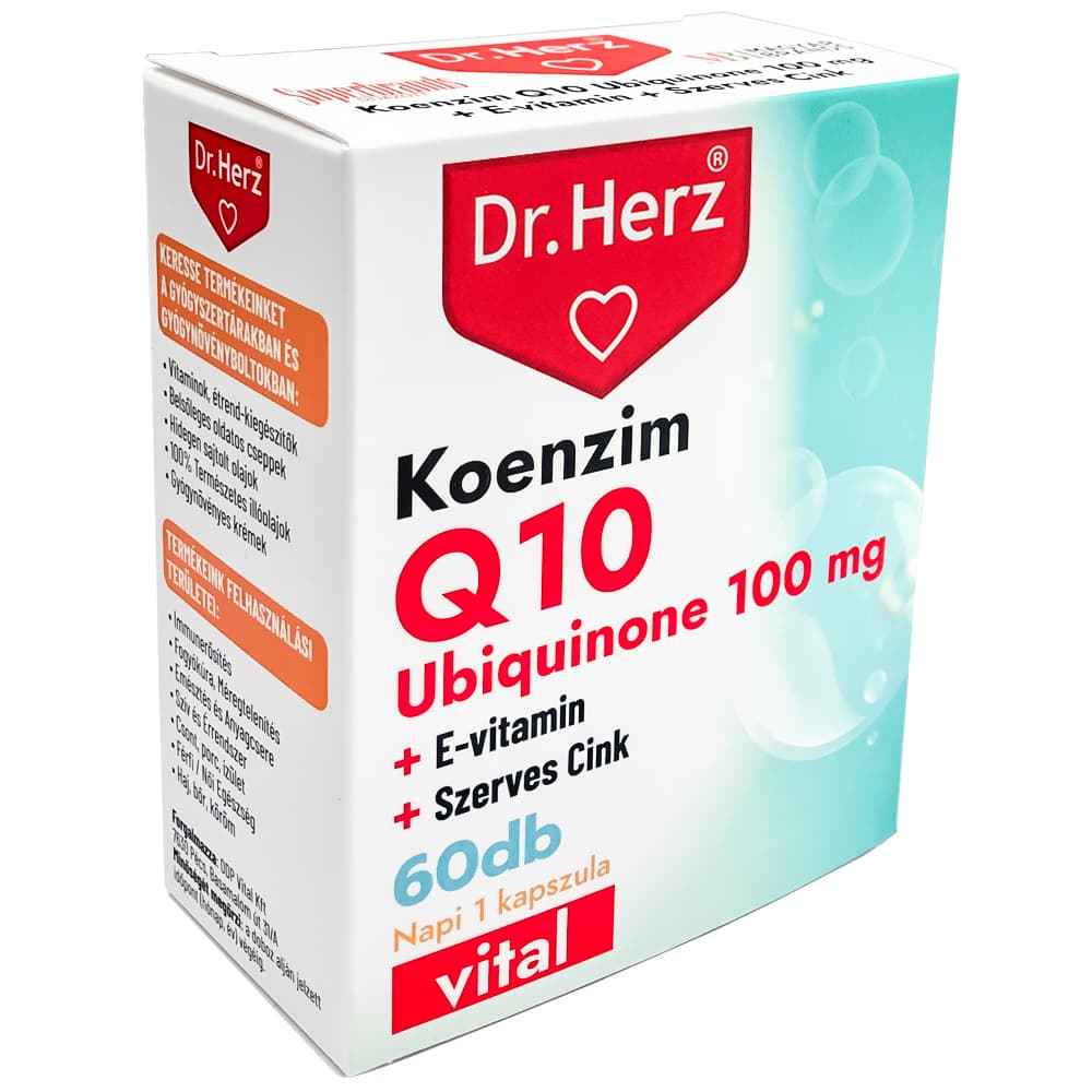 Dr.herz Q10 koenzým 100mg kapsula 60 ks