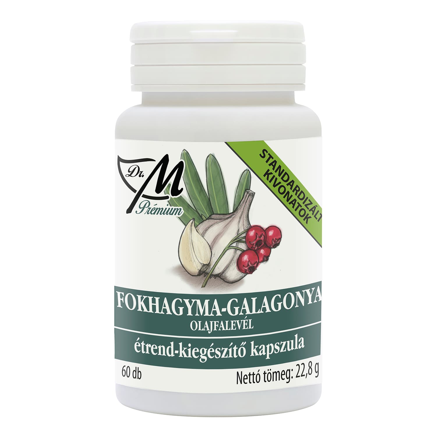 Dr.m č capsules cesnak-hlohová-olivový list 60 ks
