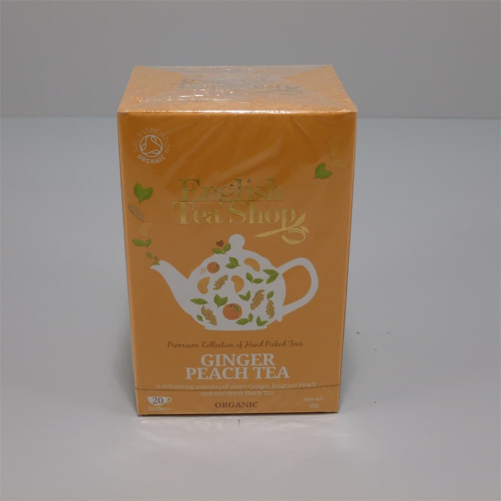 English Tea Shop bio zázvorový čaj s broskyňou 20x2g 40 g