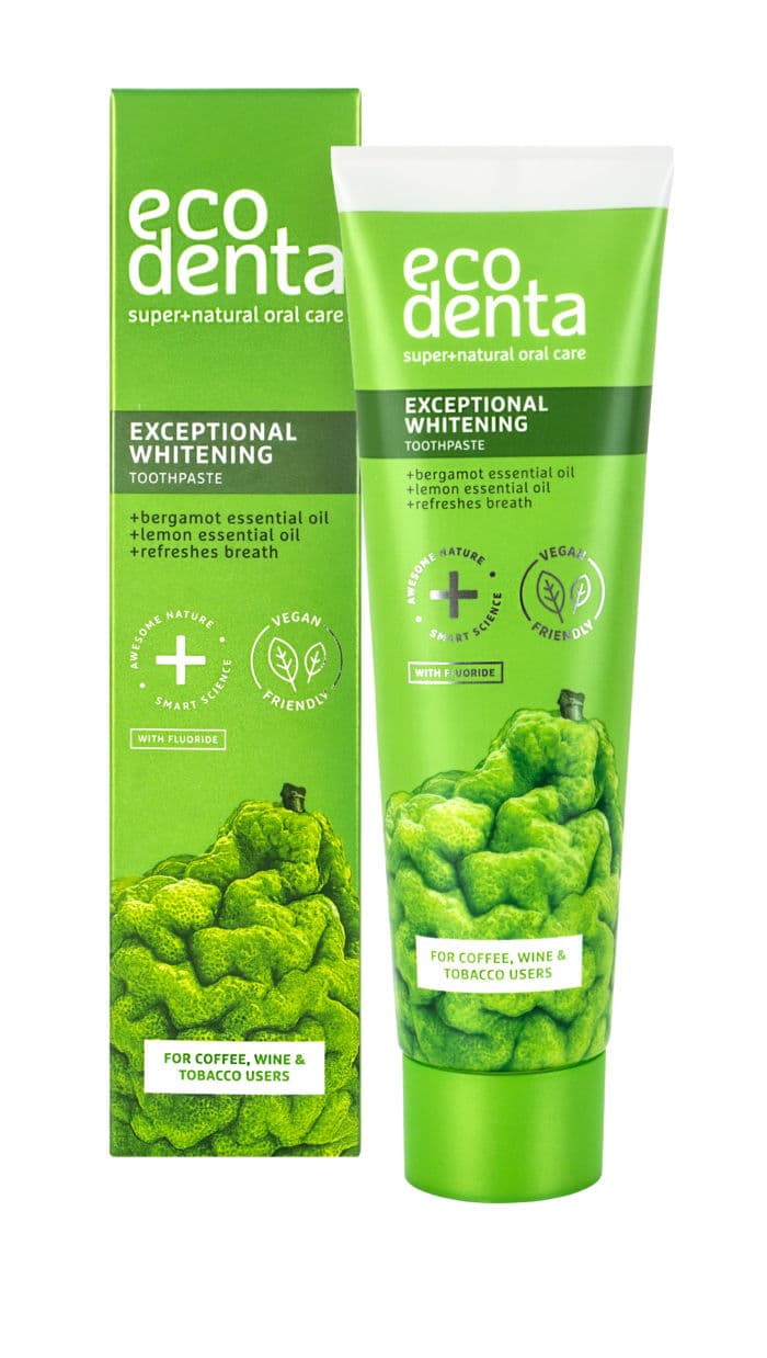 Ecodenta Extra bieliaca zubná pasta pre fajčiarov a milovníkov kávy 75 ml