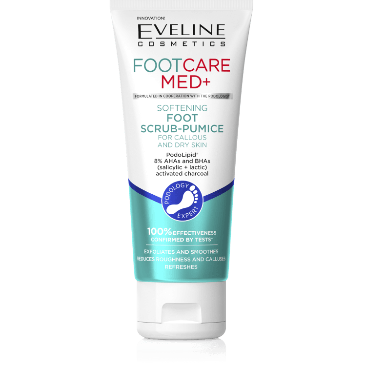 Eveline foot care med+ zjemňujúce peeling-lica na nohy 100 ml