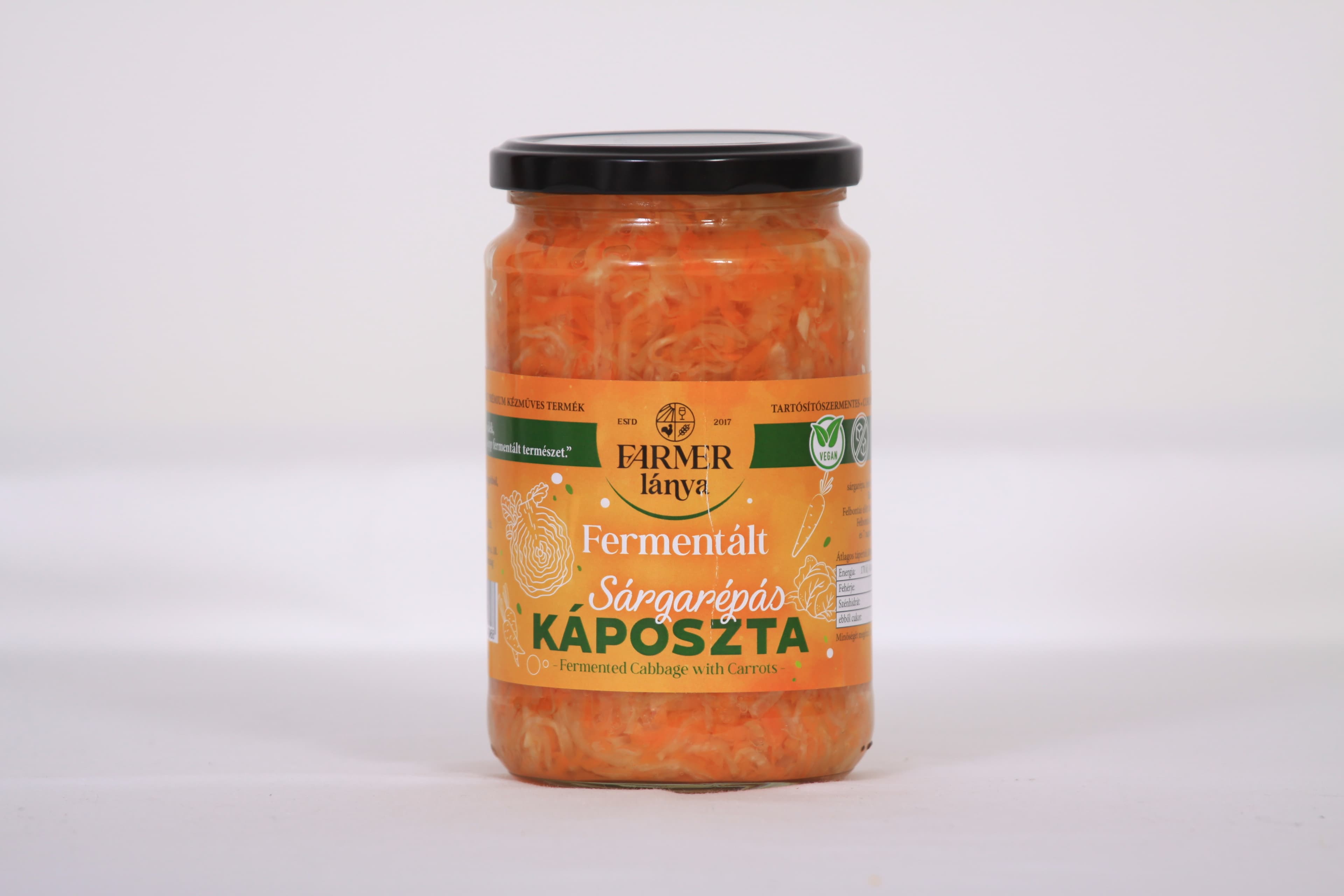 Farmer Lánya fermentovaná mrkva-kapsa 720 ml