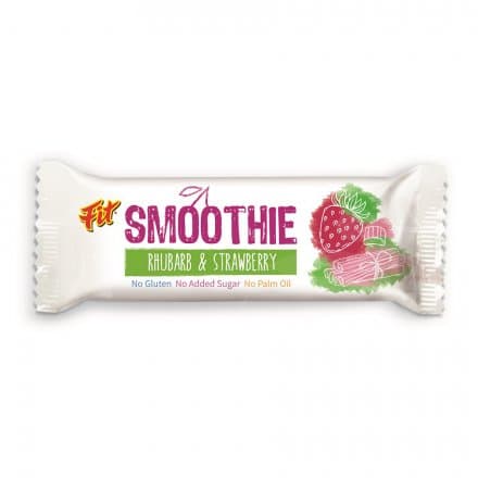 FIT Smoothie tyčinka s príchuťou rebarbory a jahôd 32 g