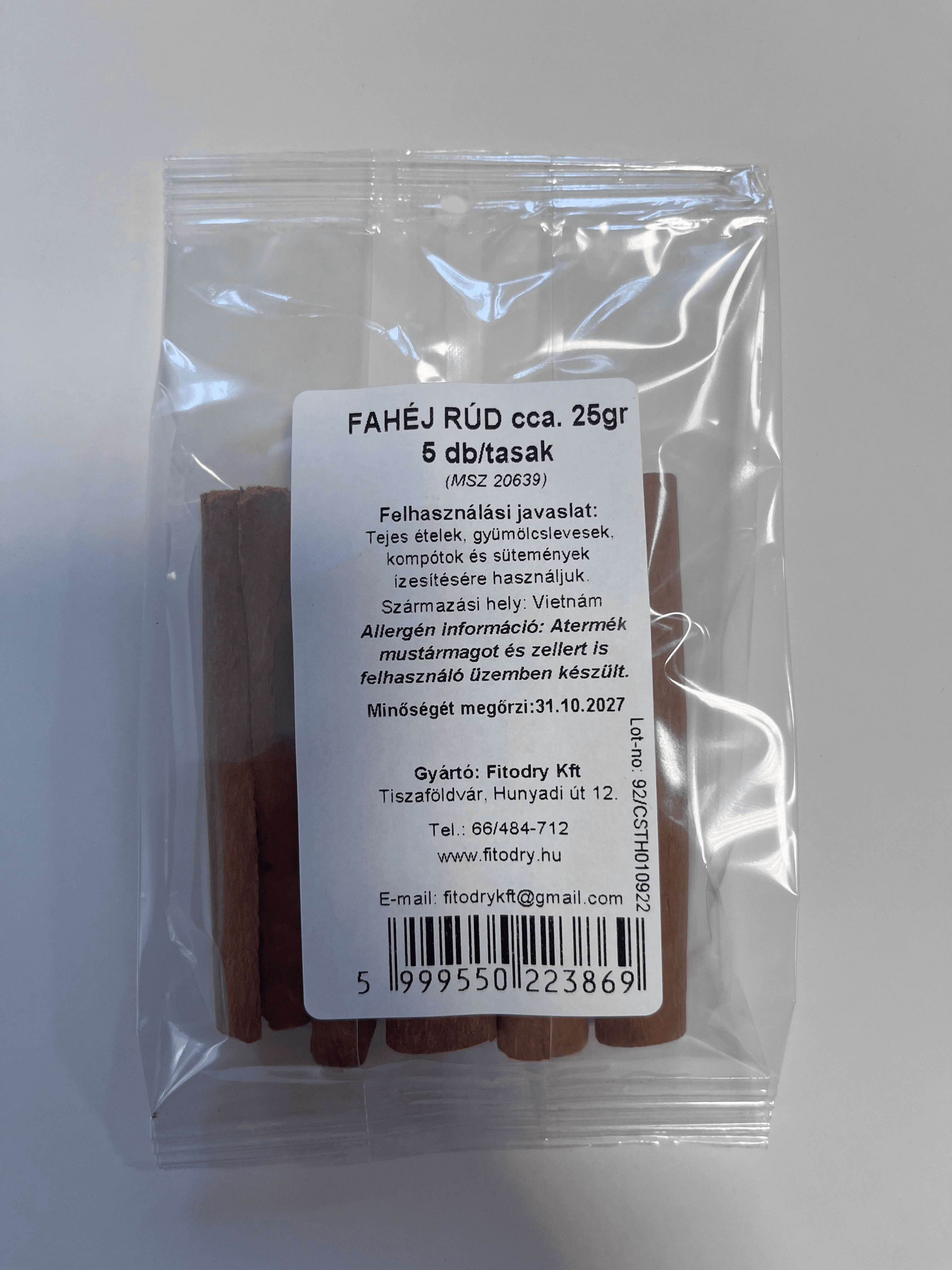 Fitodry celá škorica 25g