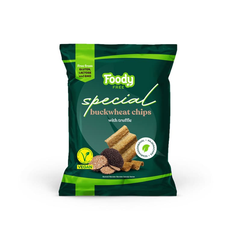 Foody Free Špeciálne pohánkové čipsy s hľuzovkovou príchuťou 45 g