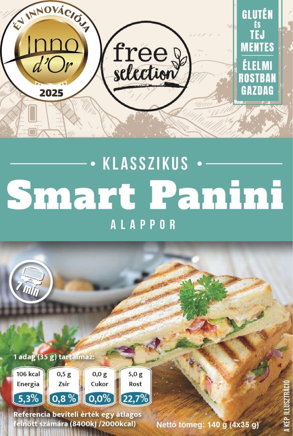Free Selection Klasický Panini základný prášok 4x35g 140 g