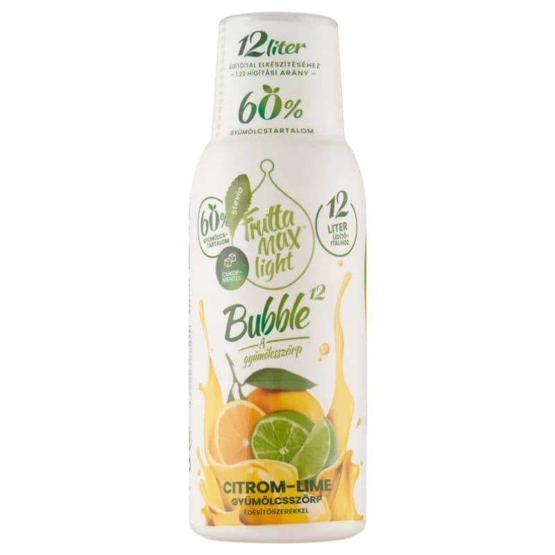 FruttaMax Bubble 12 citrón-limetka light 500 ml