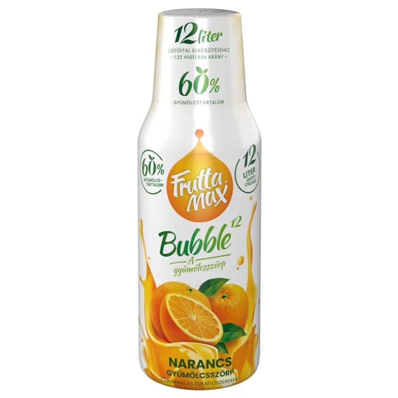 FruttaMax Bubble 12 pomaranč 500 ml