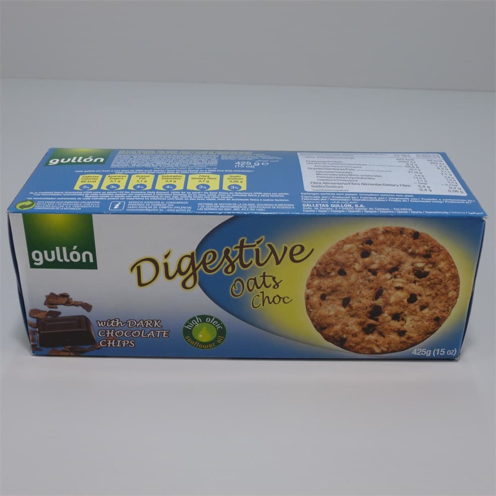 Gullón digestiv ovsené vločky chrumkavé sušienky 425 g