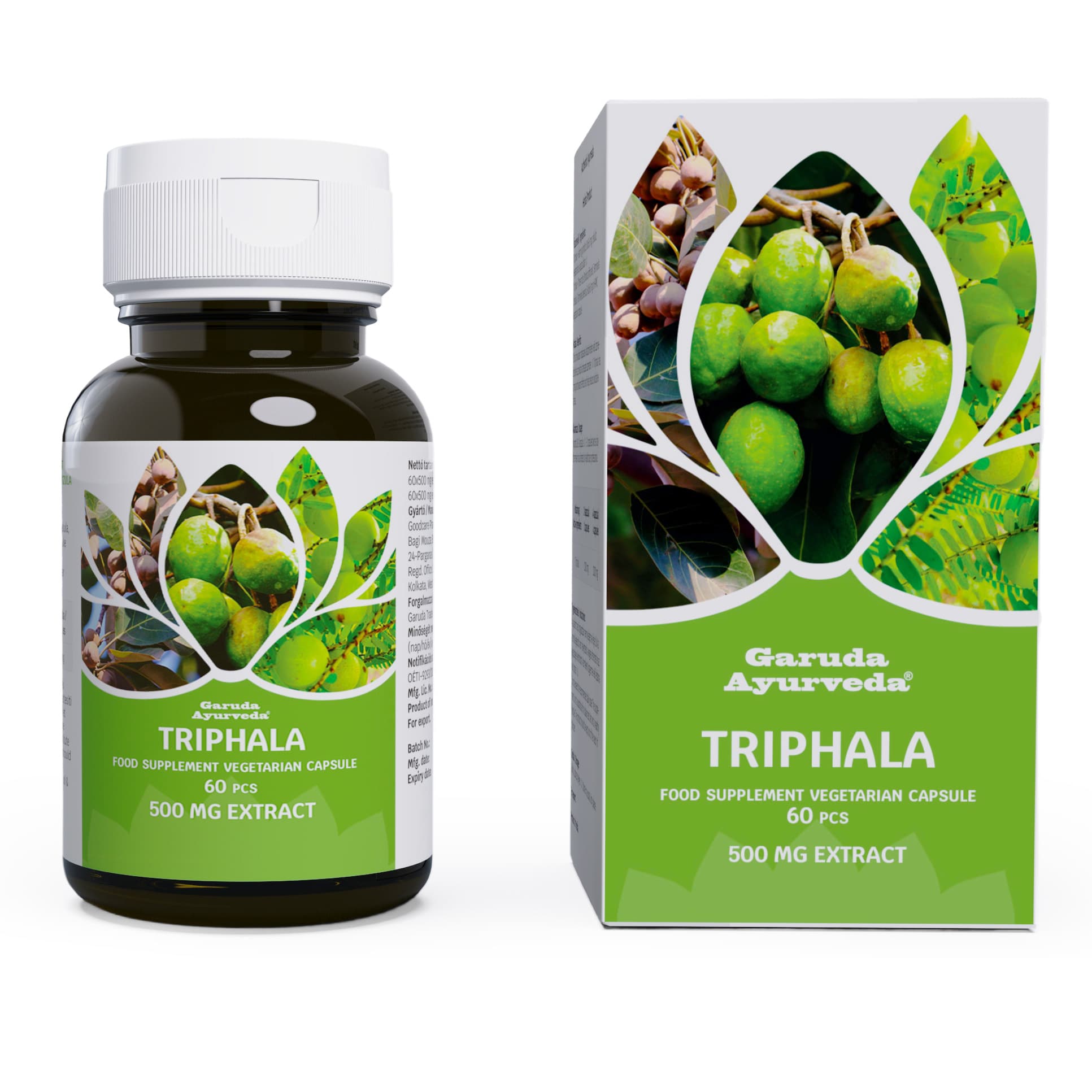 Garuda ayurveda triphala vegán kapsula 60 ks