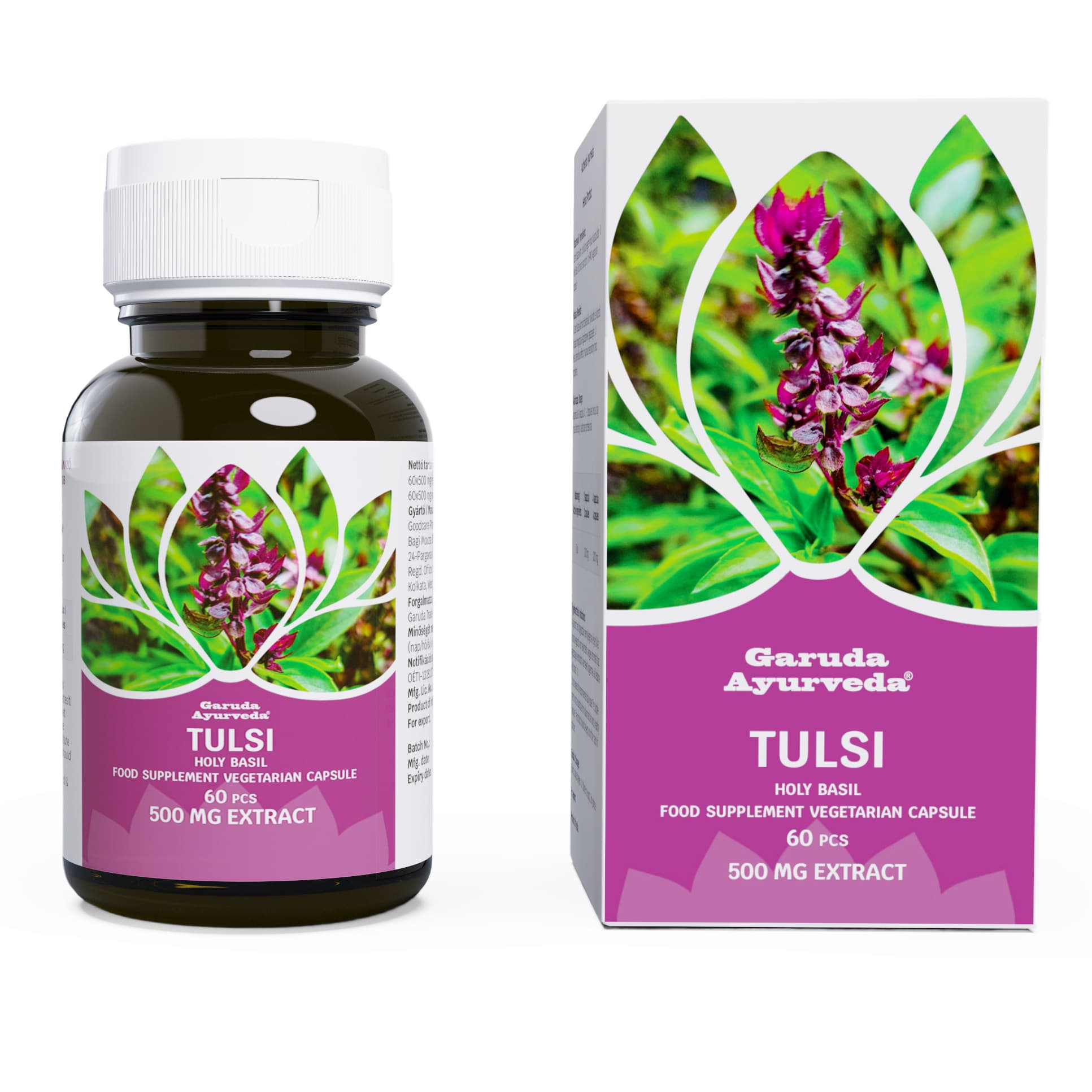 Garuda ayurveda tulsi kapsula vegetariánskych 60 ks