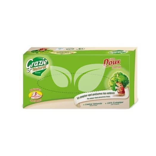 Grazie Natural papierové vreckovky v krabici 1 ks
