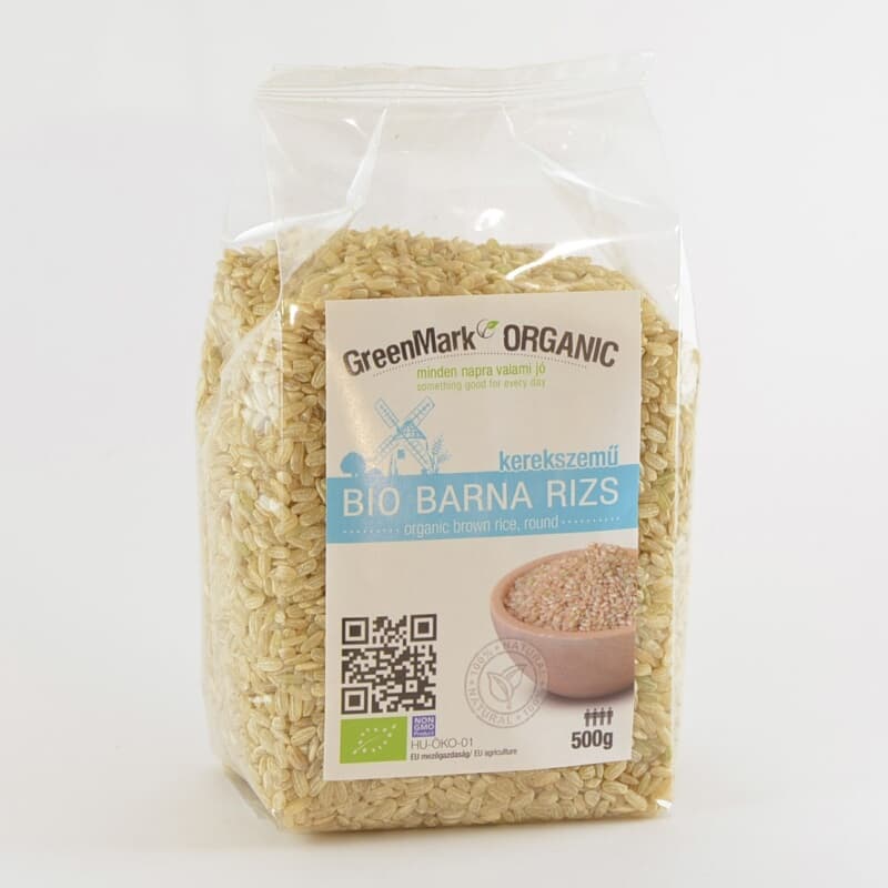 Greenmark bio hnedá ryža guľatozrnná 500 g