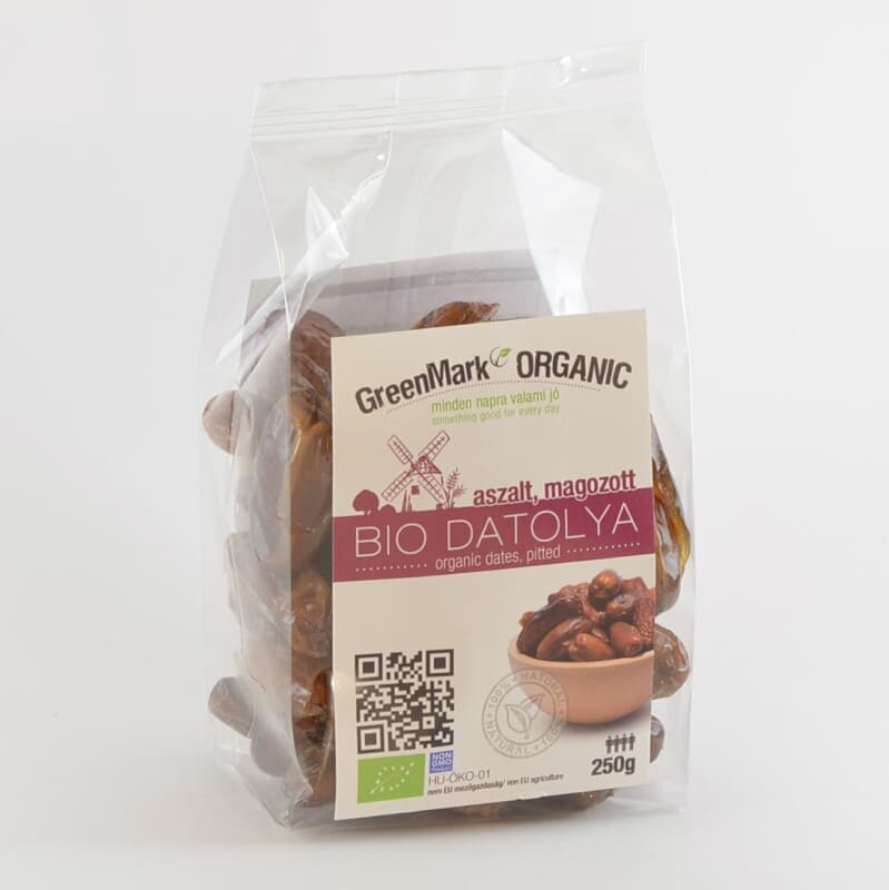 GreenMark Organic Bio Datle sušené bez kôstok 250 g - 26887