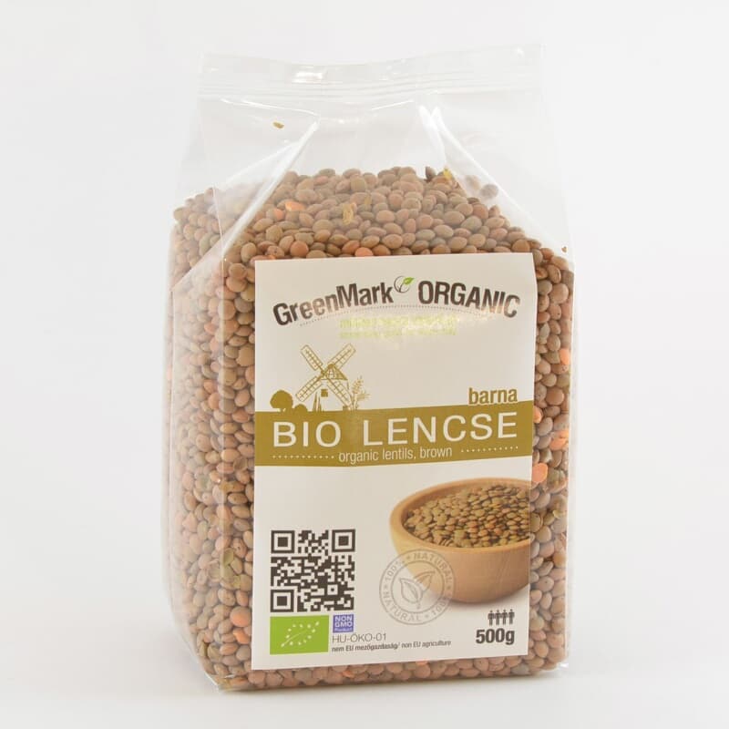 GreenMark Organická Bio Hnedá Šošovica 500 g
