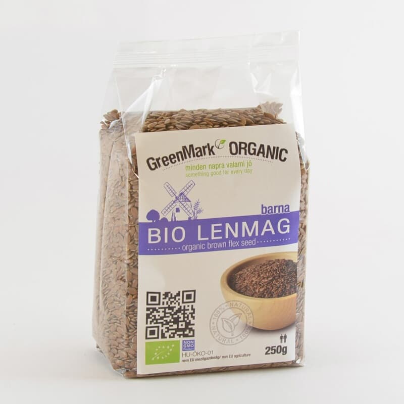 GreenMark Organic Bio hnedé ľanové semienka 250 g - 26777