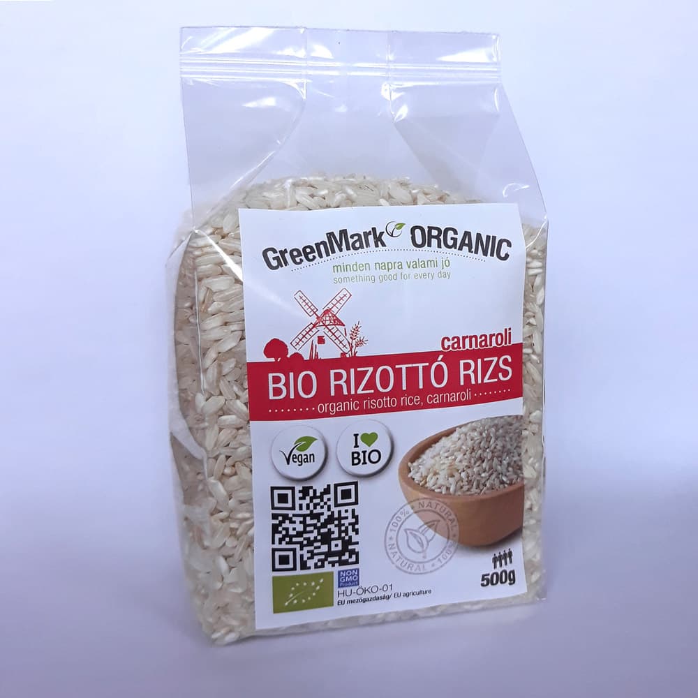 GreenMark Organic Carnaroli biela bio ryža na rizoto 500 g