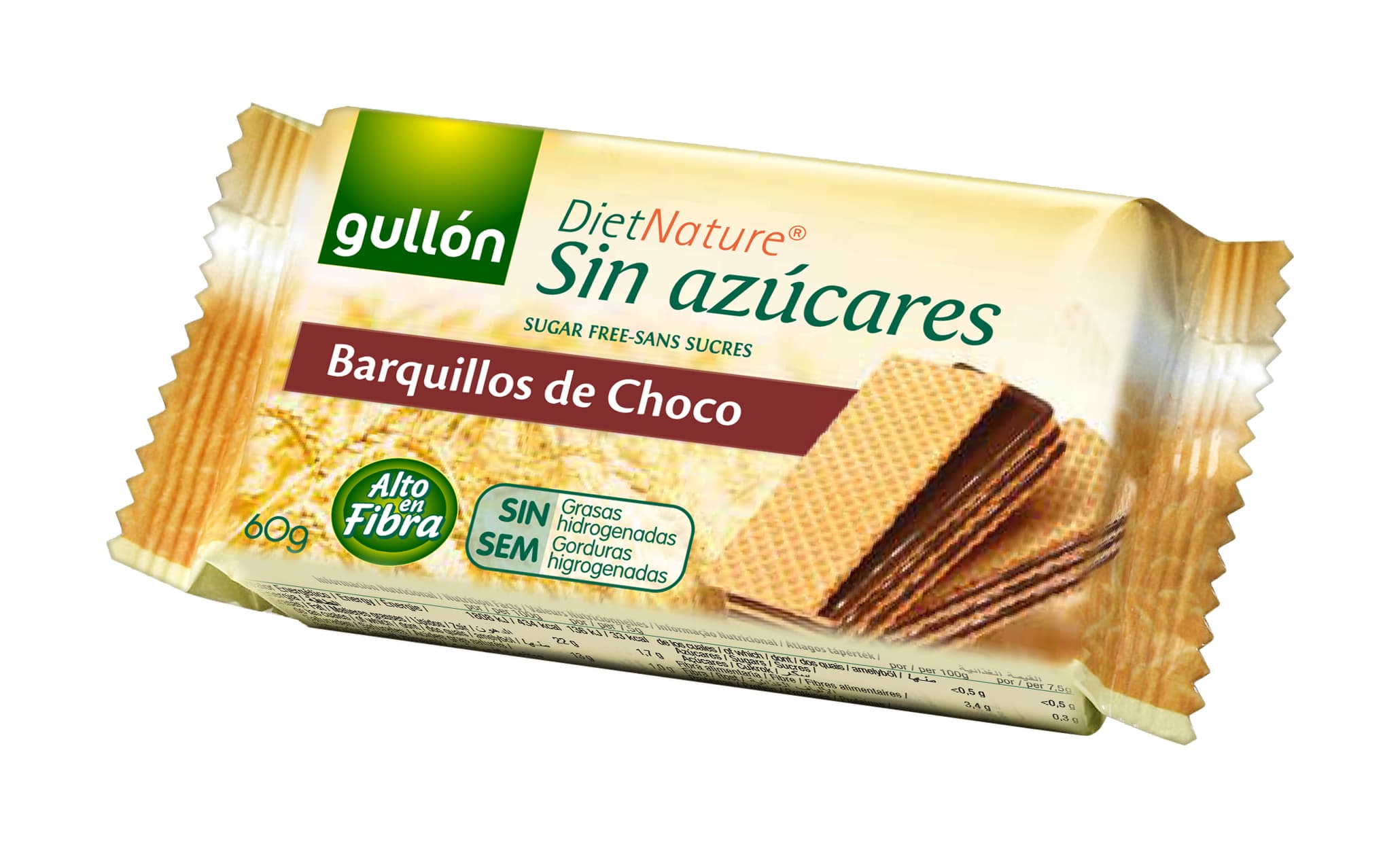 Gullón náplň kakaová, so sladidlom 60 g