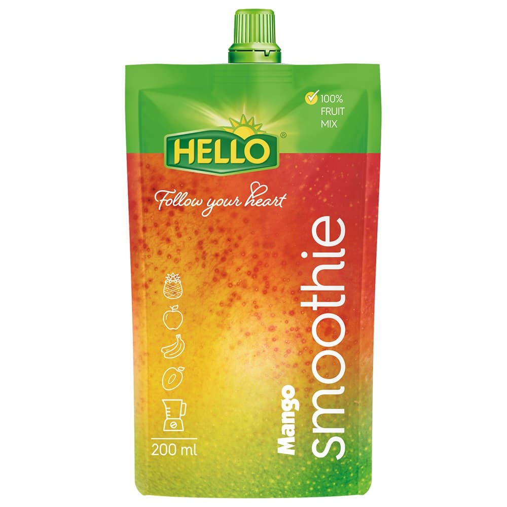 Hello smoothie mango ovocný nápoj 200 ml