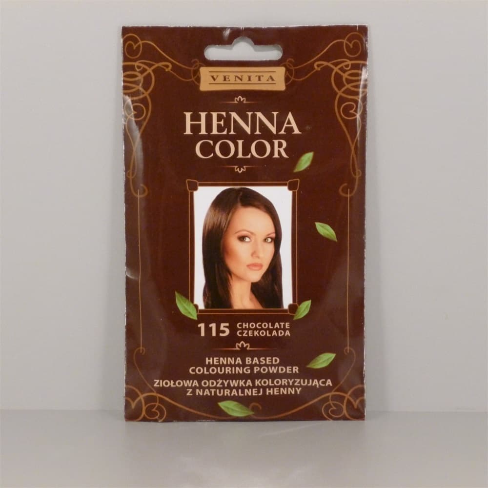 Henna Color Farbana vlasy č. 115 čokoládovo hnedá 25 g