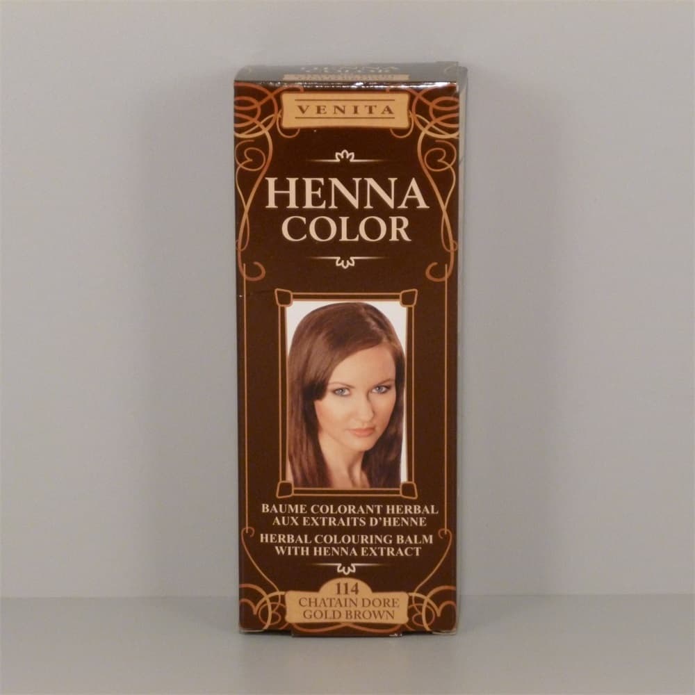 Venita Farbiaci balzam na vlasy Henna Color č. 114 zlatohnedá 75 ml - 40545