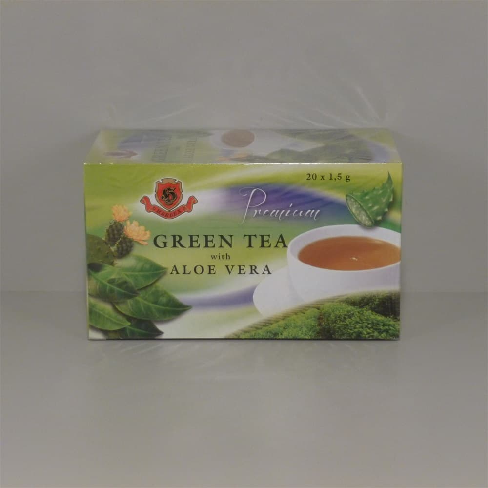 Herbex Prémiový zelený čaj s aloe vera 30 g - 43670