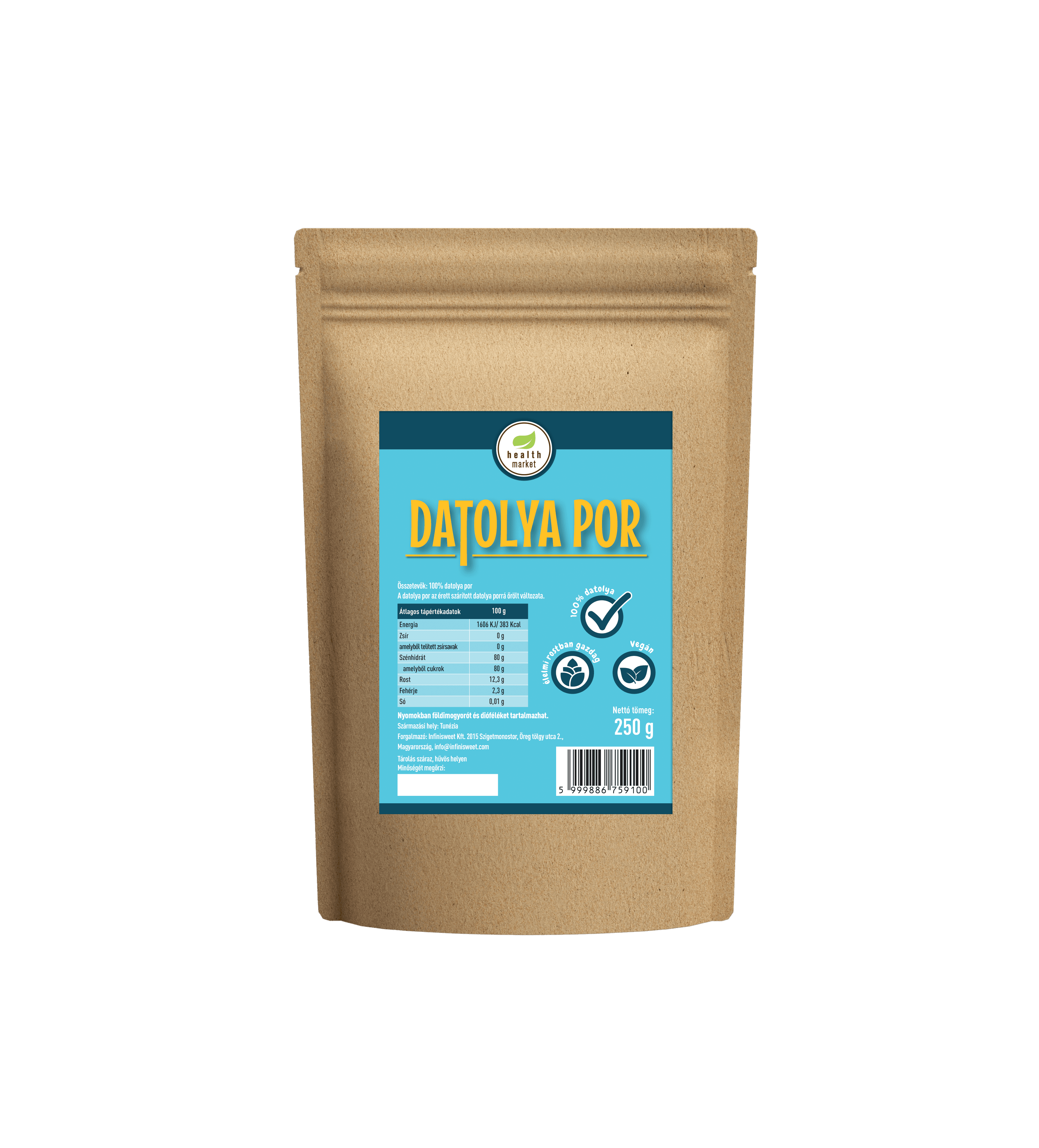 Health Market datlový prášok 250 g