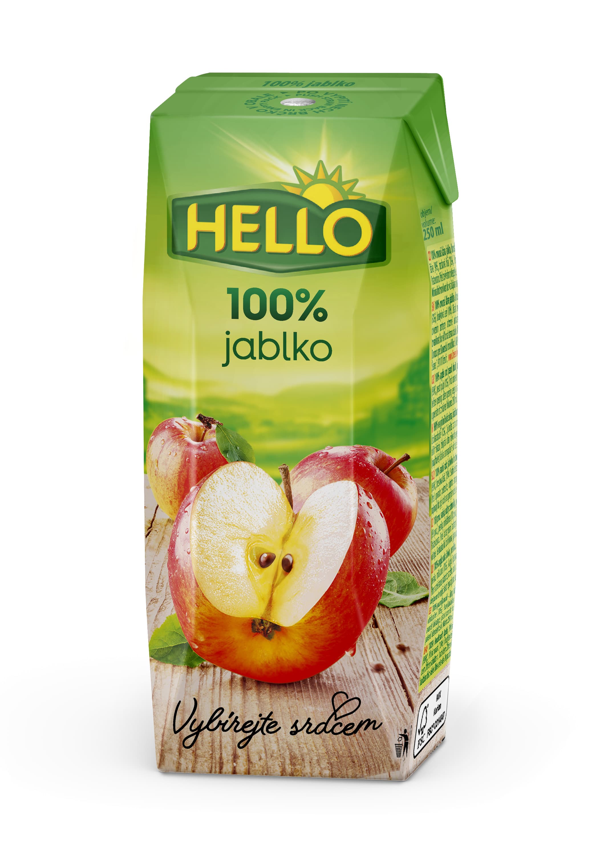 Hello jablková šťava 100% 250 ml