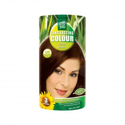 Henna Plus Dlhotrvajúca farba na vlasy Teplá hnedá 100 ml - 59402