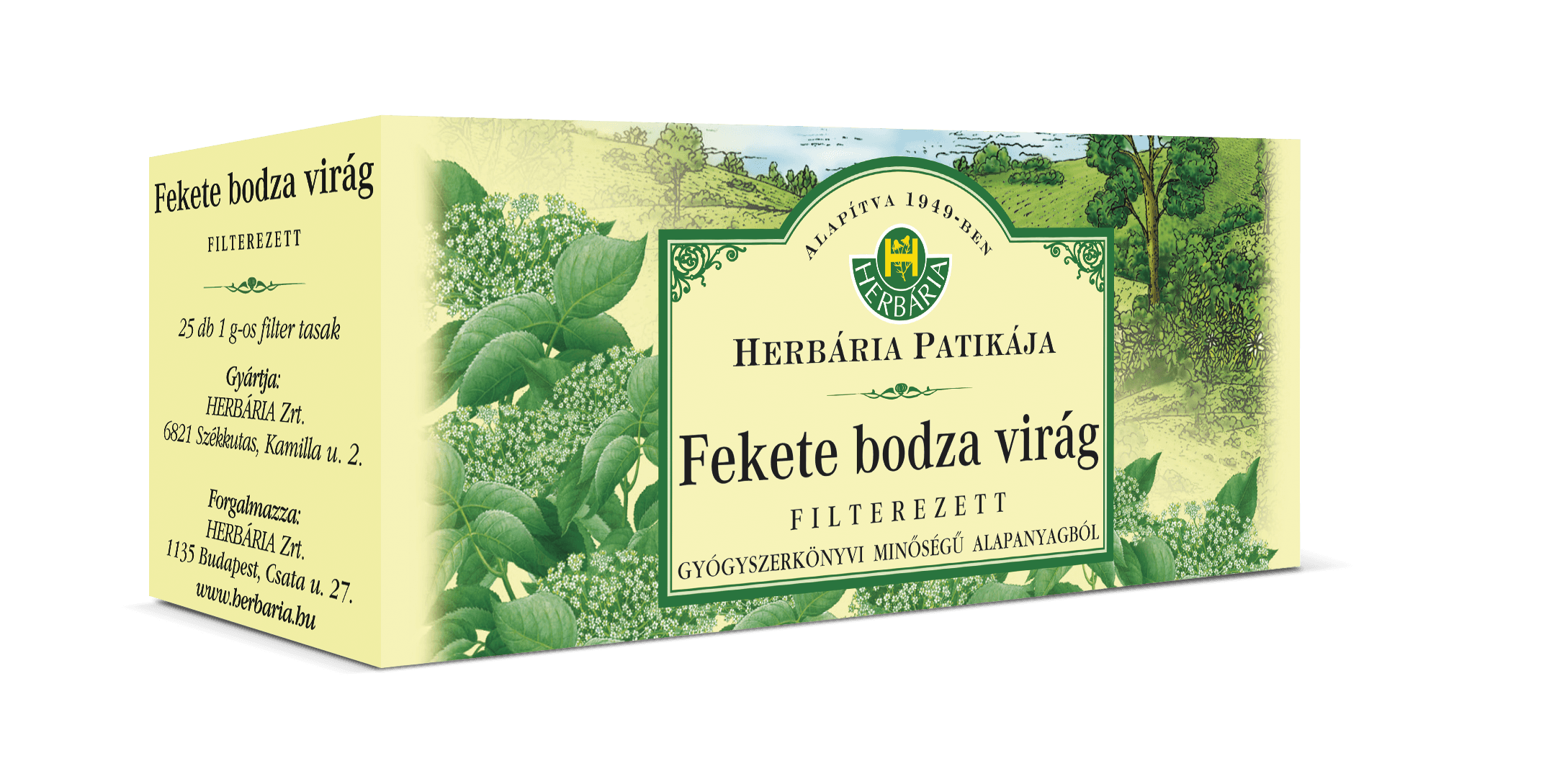 Herbária čaj z kvetov čiernej bazy 25 g - 18960