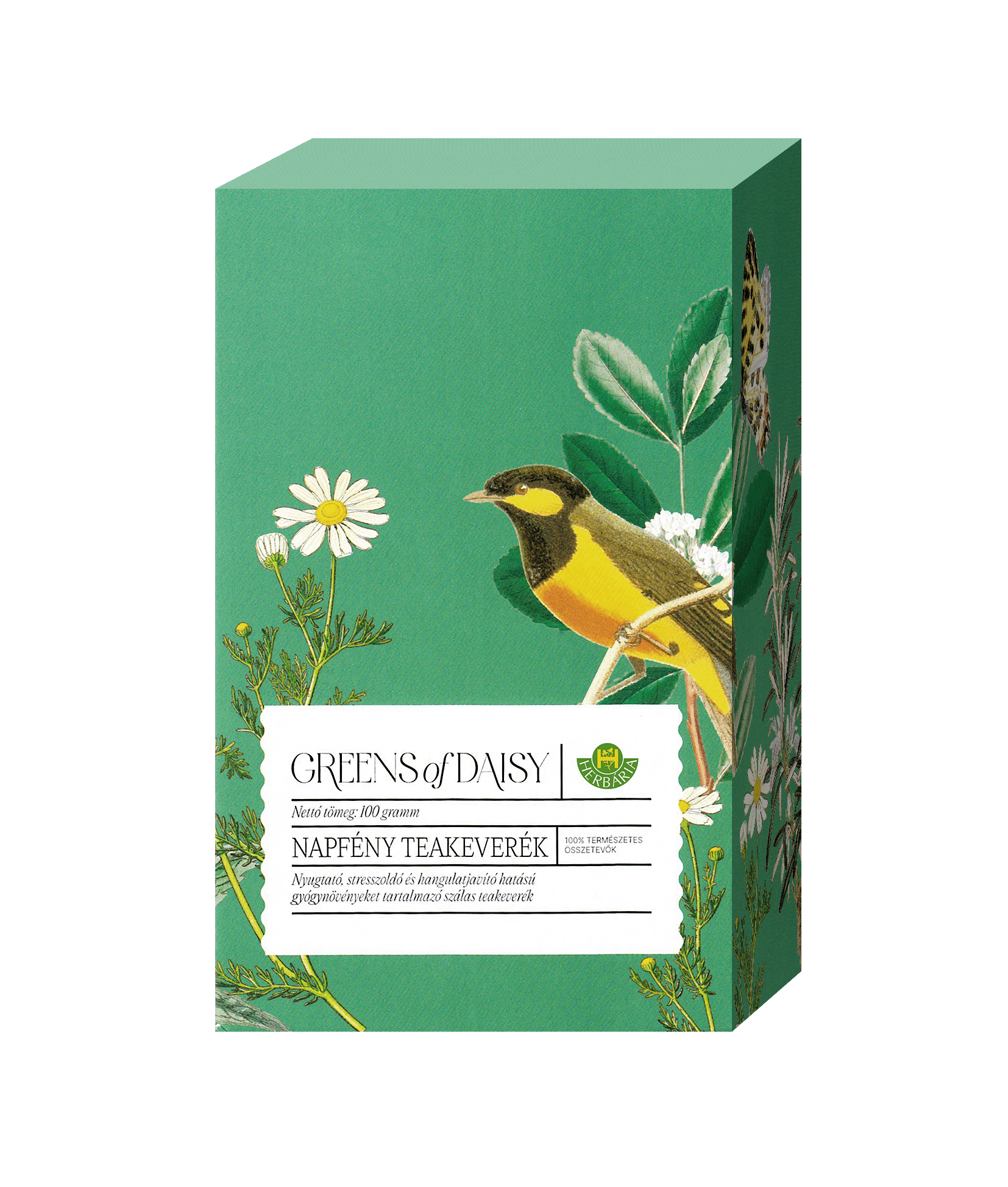 Herbária greens of daisy napfény čajová zmes 100 g