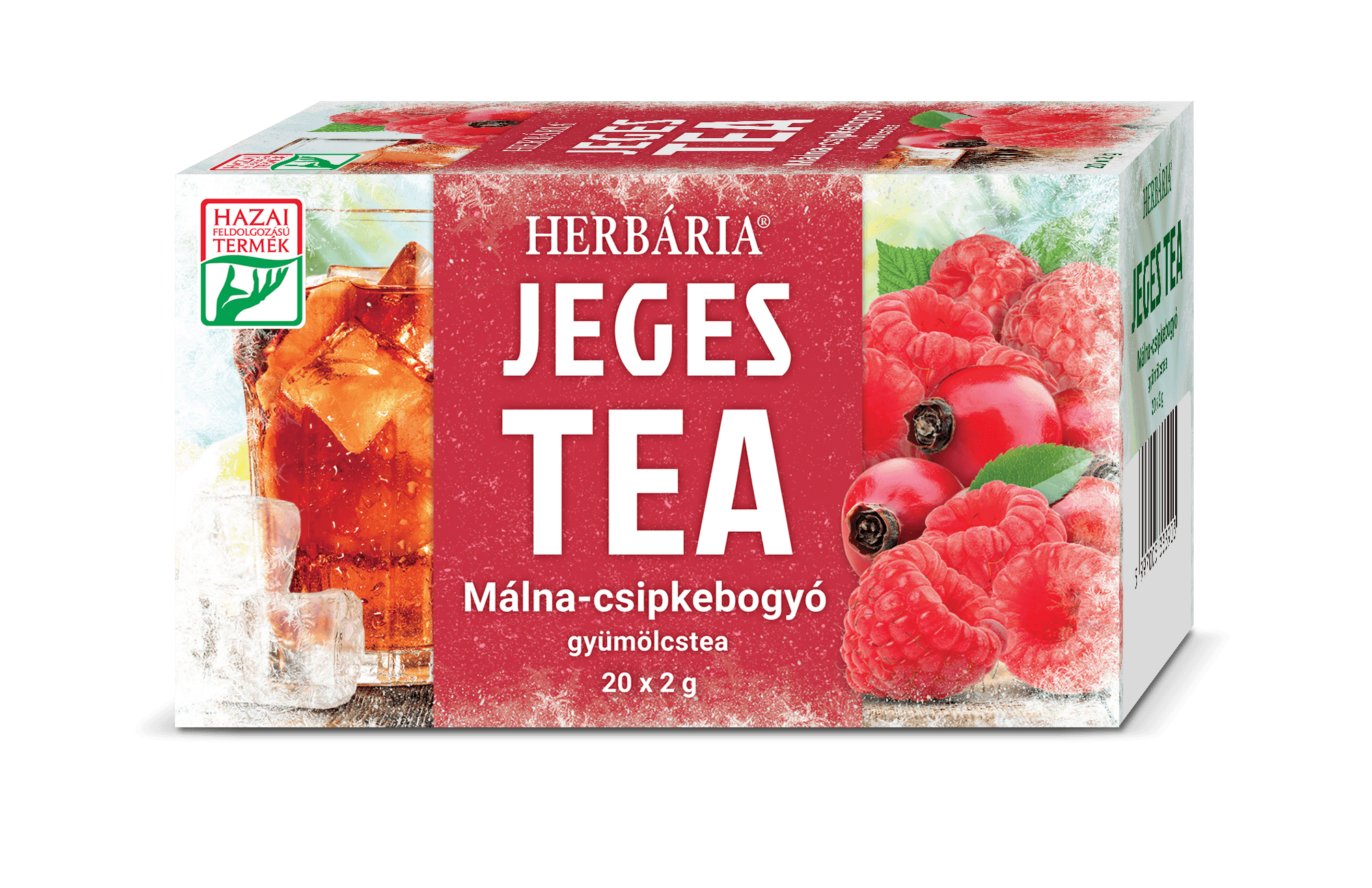 Herbária ľadový čaj malina-róža šípková ovocný čaj 20x2g 40 g