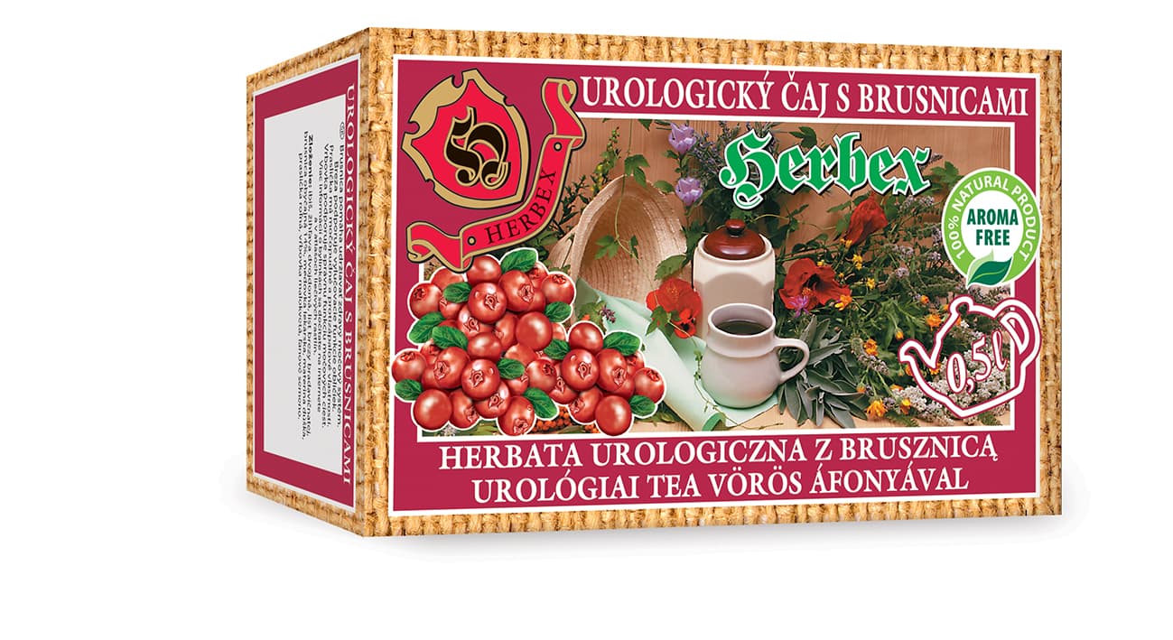 Herbex Urologický čaj s brusnicami 60 g - 40963