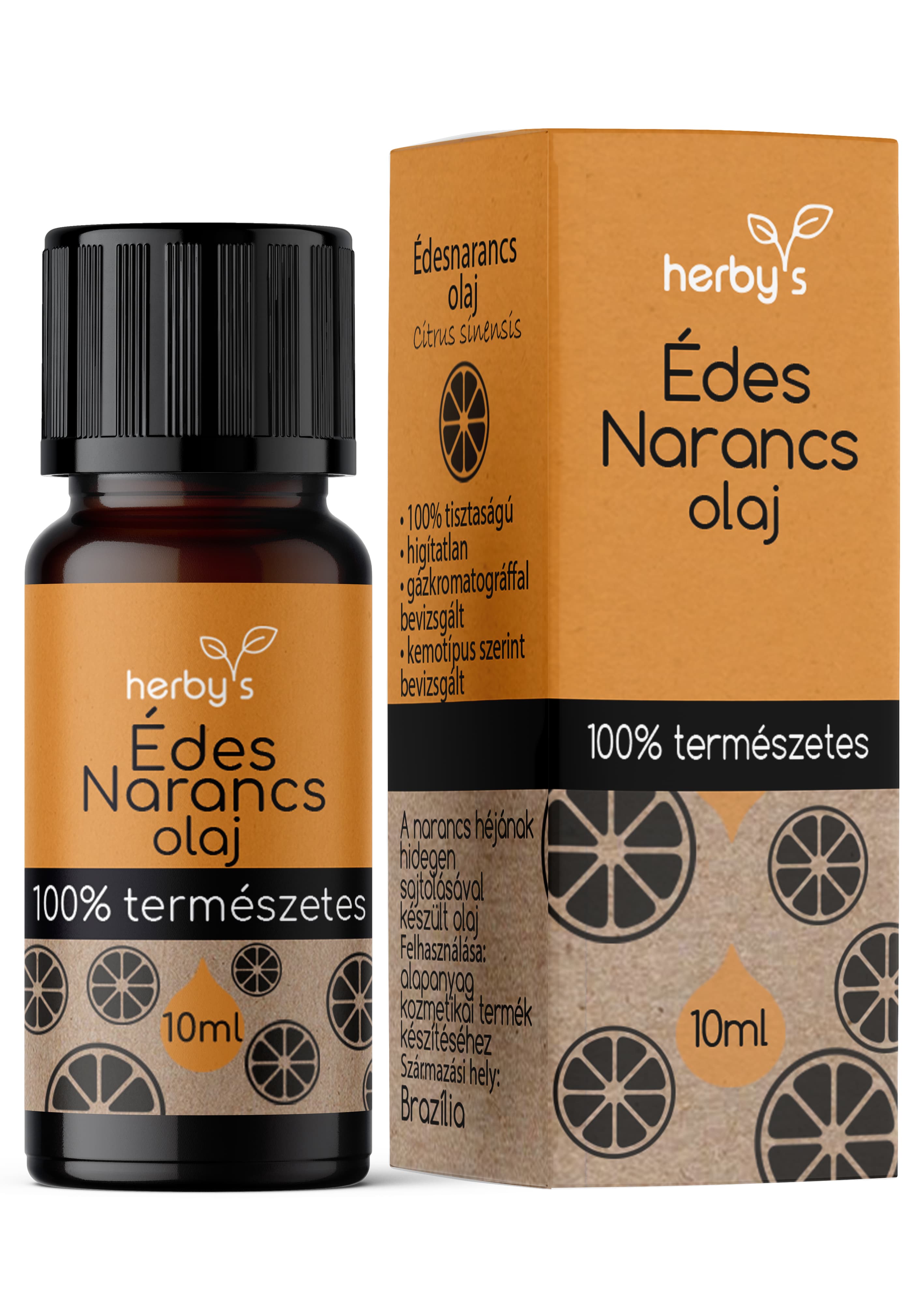Herbys 100% prírodný esenciálny olej - sladký pomaranč 10 ml - 87796