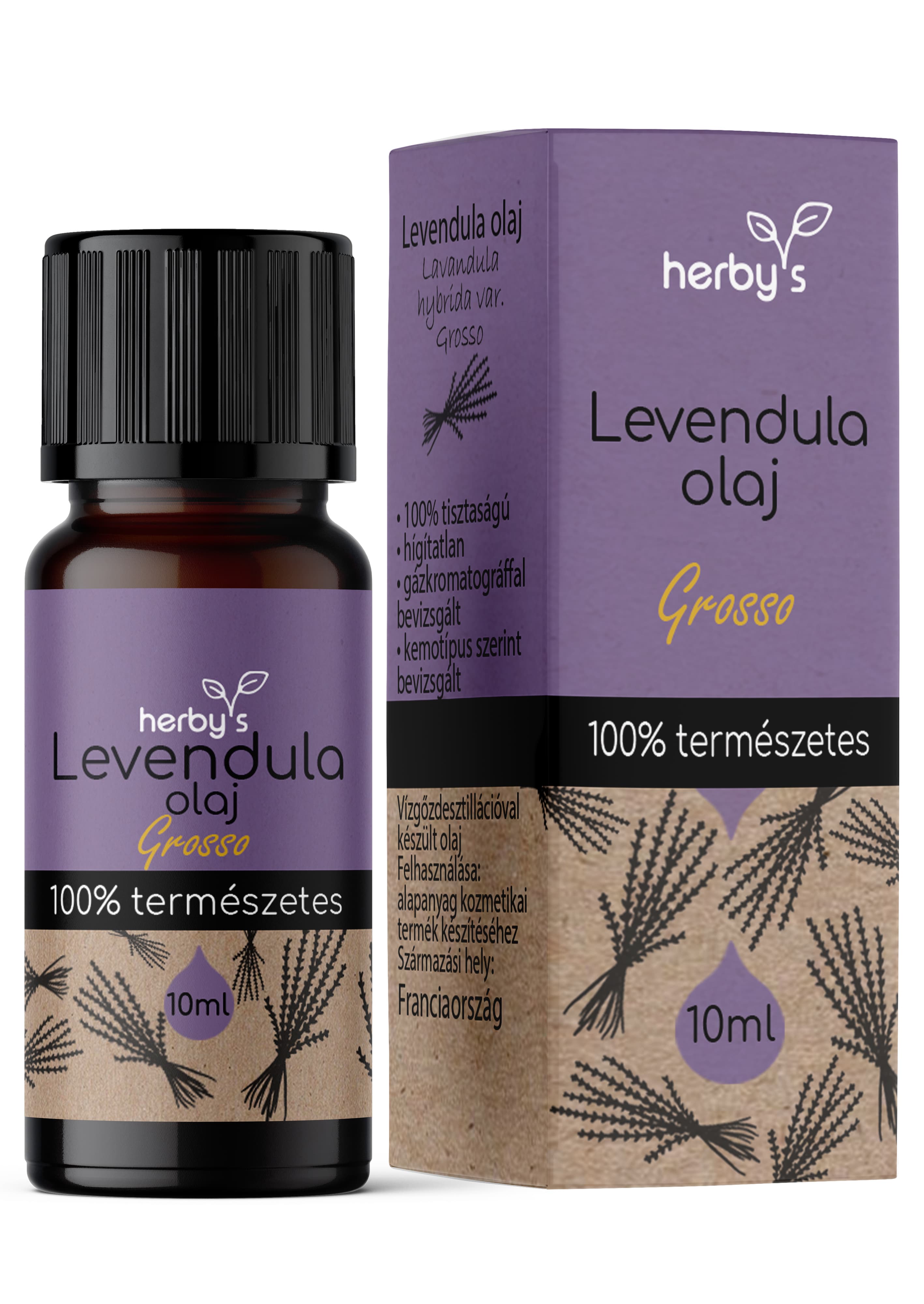 Herbys Levanduľový esenciálny olej Grosso 10 ml - 87803