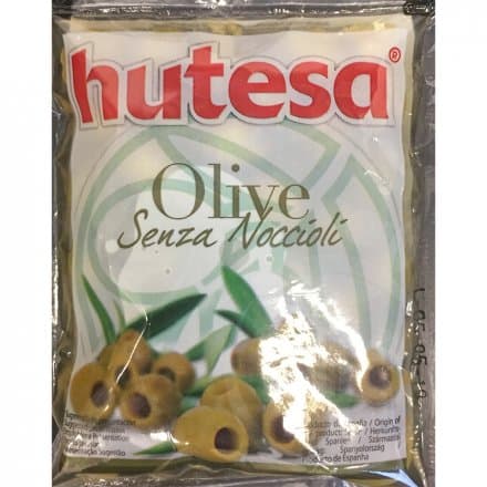 Hutesa zelené olivové plody v taške 200 ml
