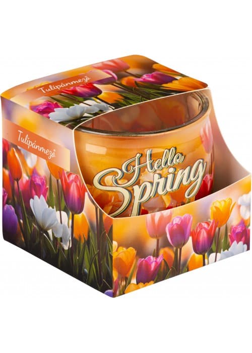 Vonná sviečka v sklenenom pohári – Tulipánové pole, 1 ks