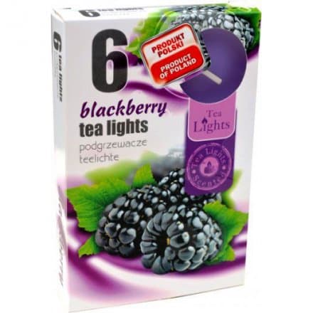 Aromatické čajové sviečky tl6 černica 279 6 ks